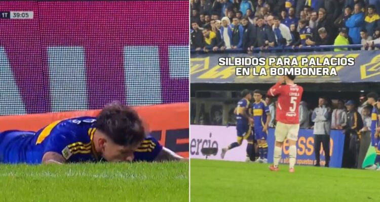 Carlos Palacios recibe pifias de sus propios hinchas por su desempeño en Boca Juniors ante Independiente