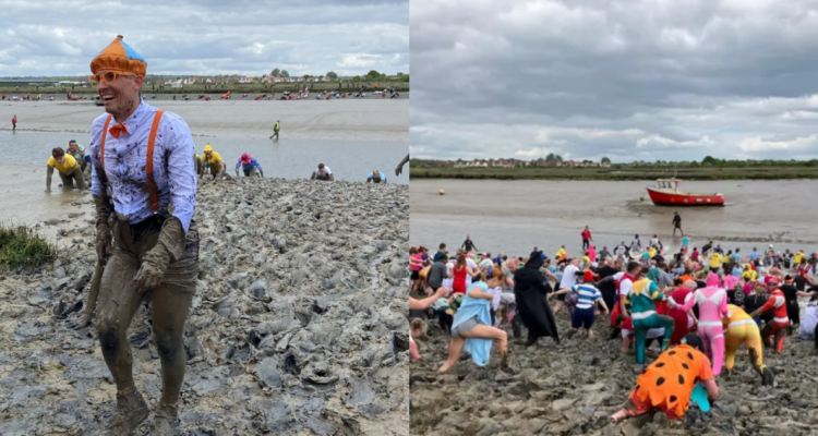 Carrera sobre el barro reúne cientos de personas en Inglaterra: tradición tiene más de 50 años