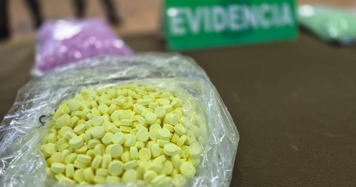 Histórico operativo en Concepción permitió incautar más de 33 mil pastillas de metanfetamina