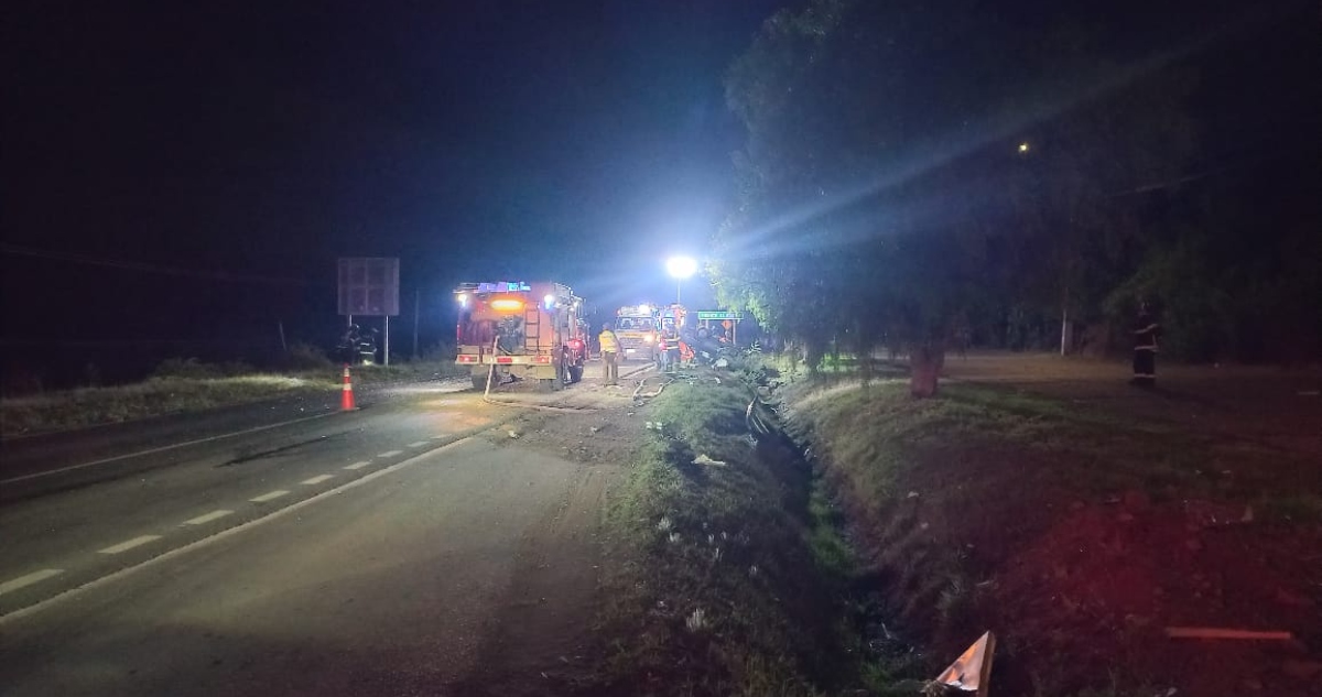 Conductor muere en volcamiento de vehículo en Quillón