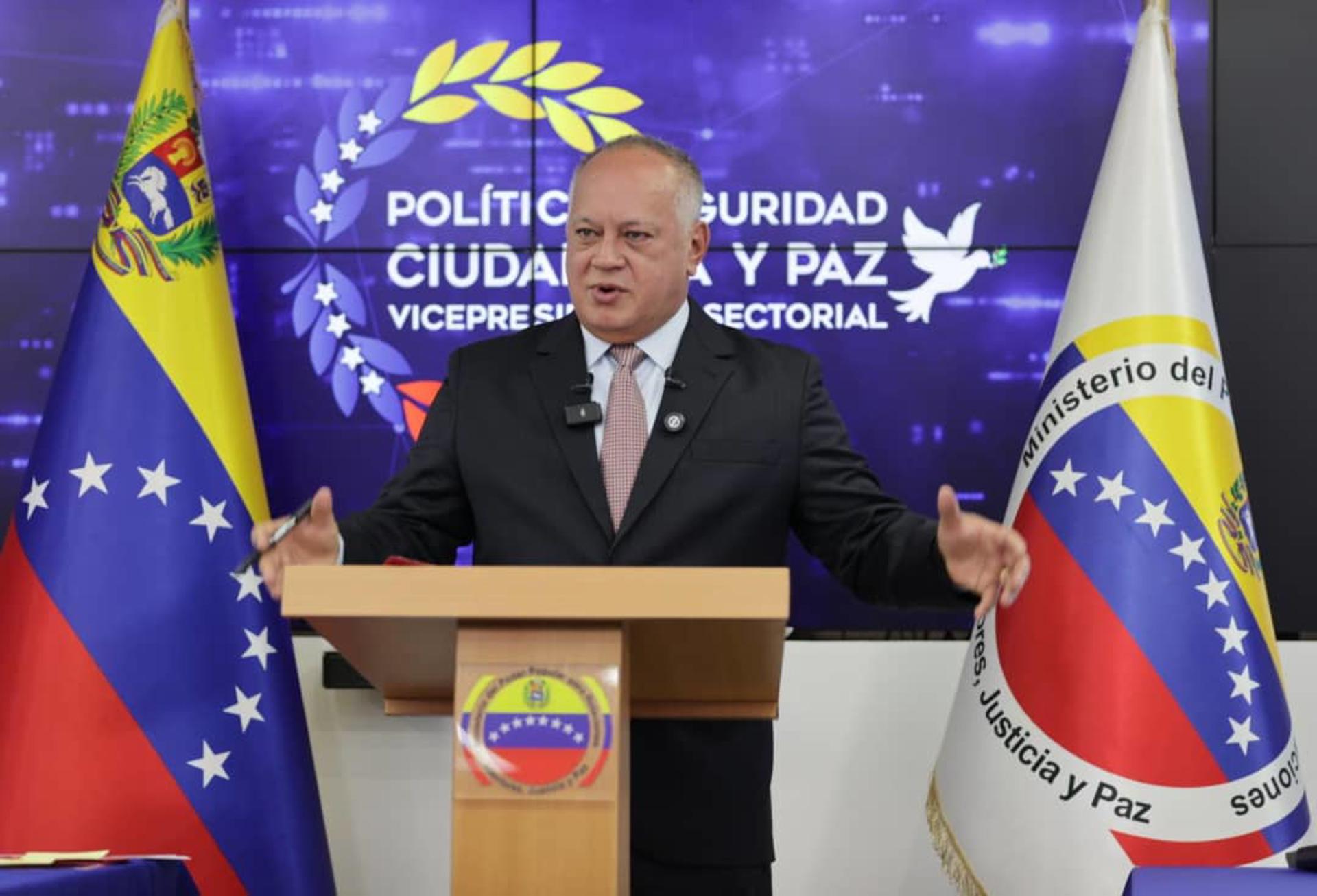 Diosdado Cabello, ministro del Interior de Venezuela