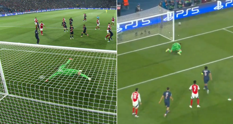 Donnarumma protagonizó una atajada brillante que casi le cuesta una lesión en Champions.