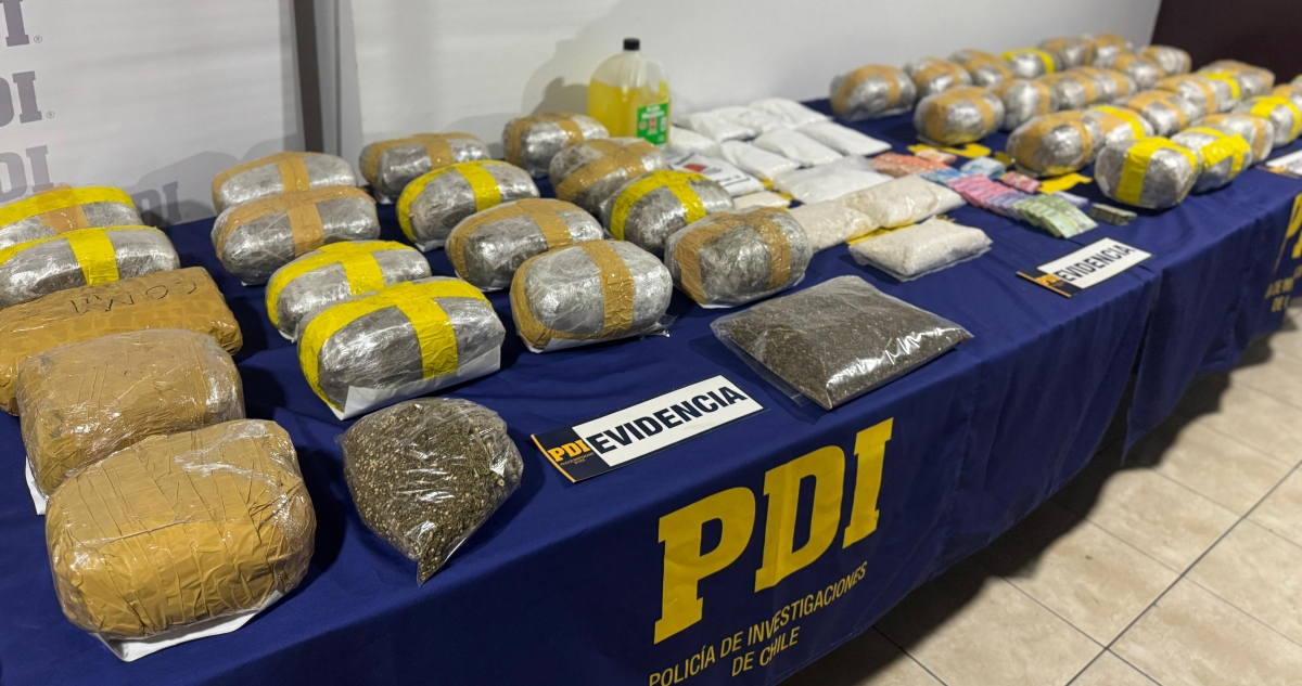 PDI incauta más de $235 millones de droga en Estación Central