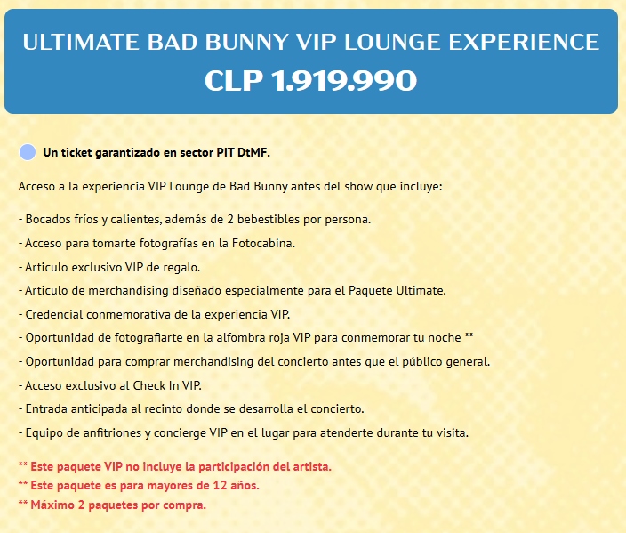 ¿Acierto o estafa?: La entrada más cara al concierto de Bad Bunny y los "beneficios" para sus dueños
