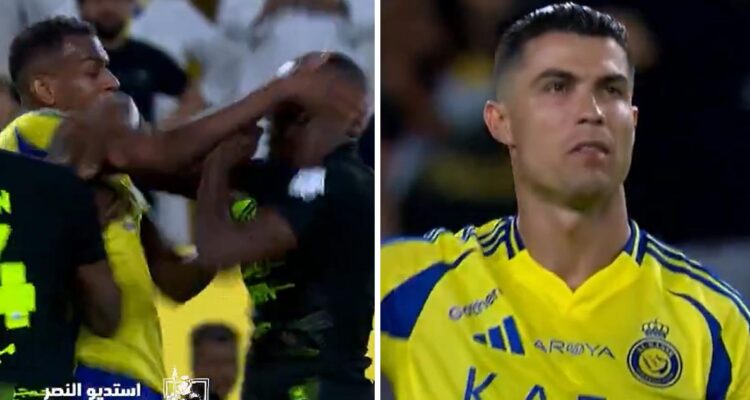 Al Nassr de CR7 perdió y partido terminó en pelea.