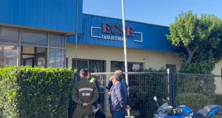 Frontis de empresa en Talcahuano donde se registró explosión de gas
