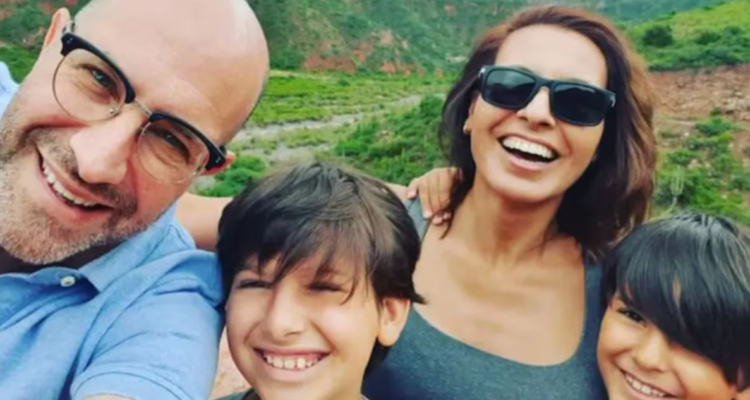 Laura Fernanda Leguizamón y su familia