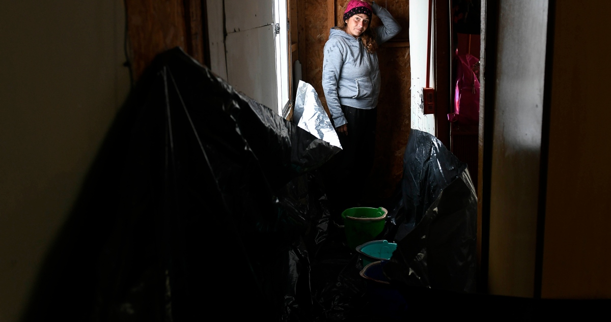 Filtraciones de viviendas de megaincendio en Valparaíso