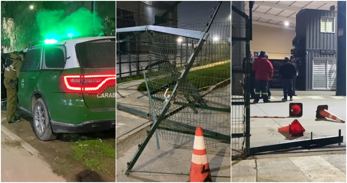 Grupo de desconocidos asaltó empresa de reparación de vehículos en Maipú y robó auto del propietario