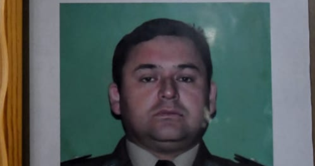 Imagen del asesinado carabinero Francisco Benavides