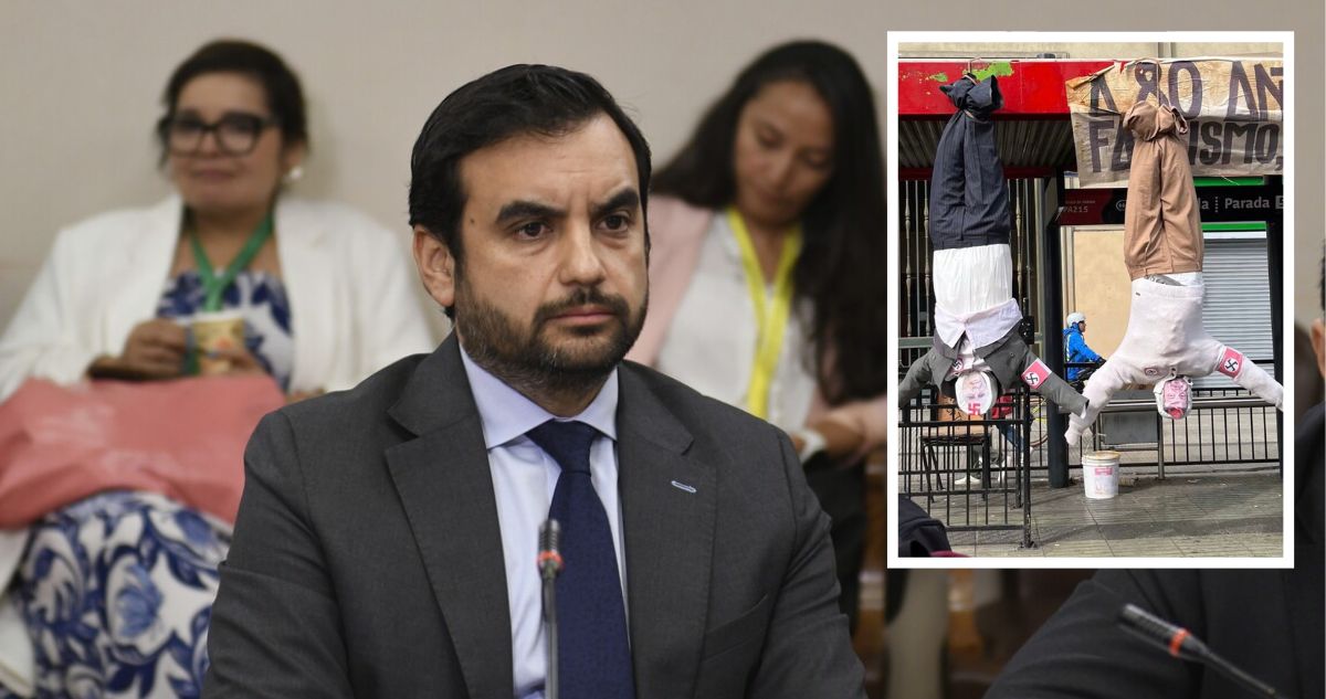 Ministro Gajardo lamenta imagen de “muñecos nazis” de Kast y Kaiser: “Todos tenemos que condenarla”
