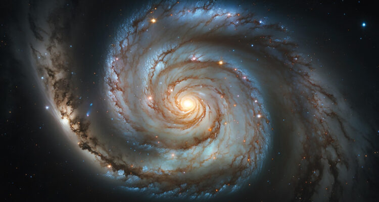 Foto de una galaxia espiral