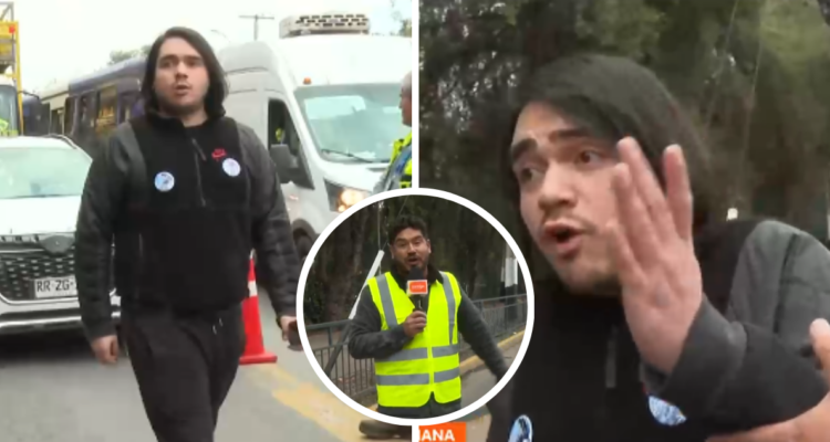 Sujeto fiscalizado que amenazó a Gino Costa y equipo de CHV