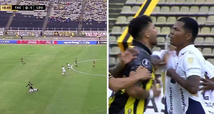 LDU le anotó a Táchira el gol más anti Fair Play en la Copa Libertadores.