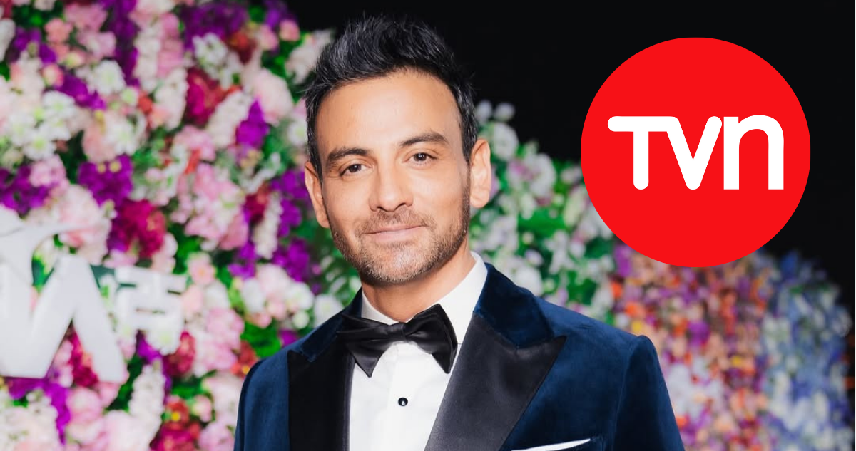 Gonzalo Ramírez en la Gala del Festival de Viña y logo de TVN en referencia a crisis presupuestaria