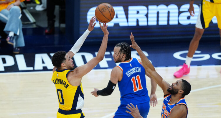 Haliburton en el Pacers Knicks de las finales de NBA