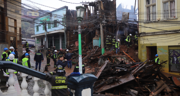 Incendio en Valparaíso por el cual fue detenida una persona
