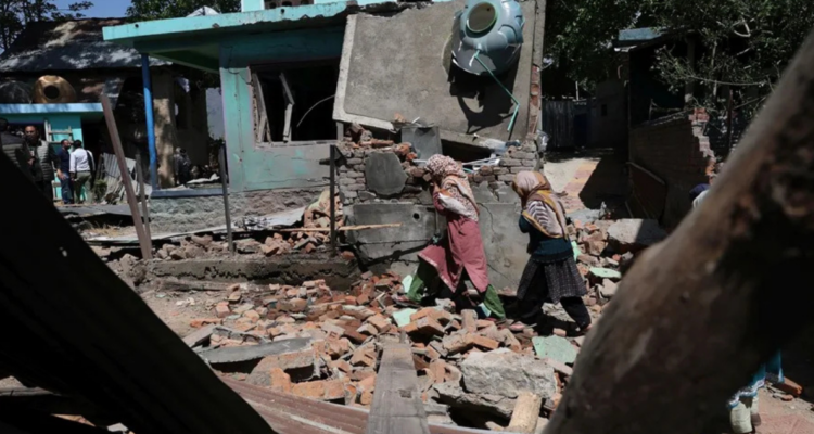 Casa familiar de Asif Sheikh, uno de los sospechosos del ataque mortal cometido el 22 de abril en la Cachemira india | EFE