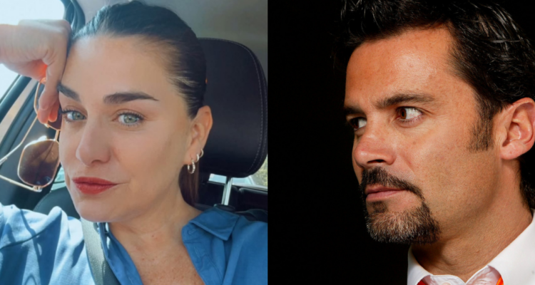 Ingrid Cruz y Felipe Camiroaga en referencia a antiguo romance
