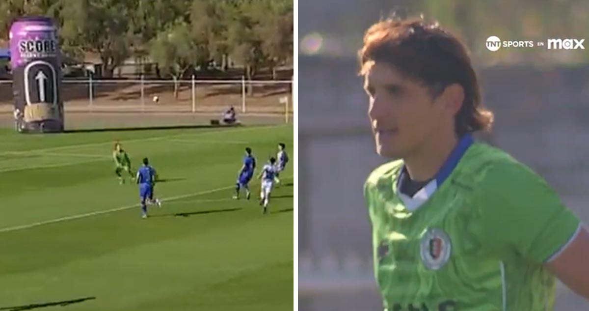 Ridículo gol sufrió arquero de Santa Cruz en el Ascenso.