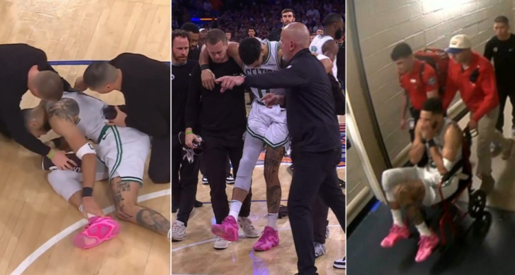 Boston sufre tras la horrible lesión de Jayson Tatum ante los Knicks.