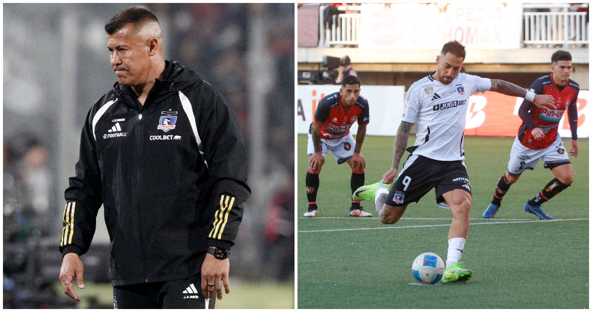 Jorge Almirón junto a Javier Correa en Colo Colo