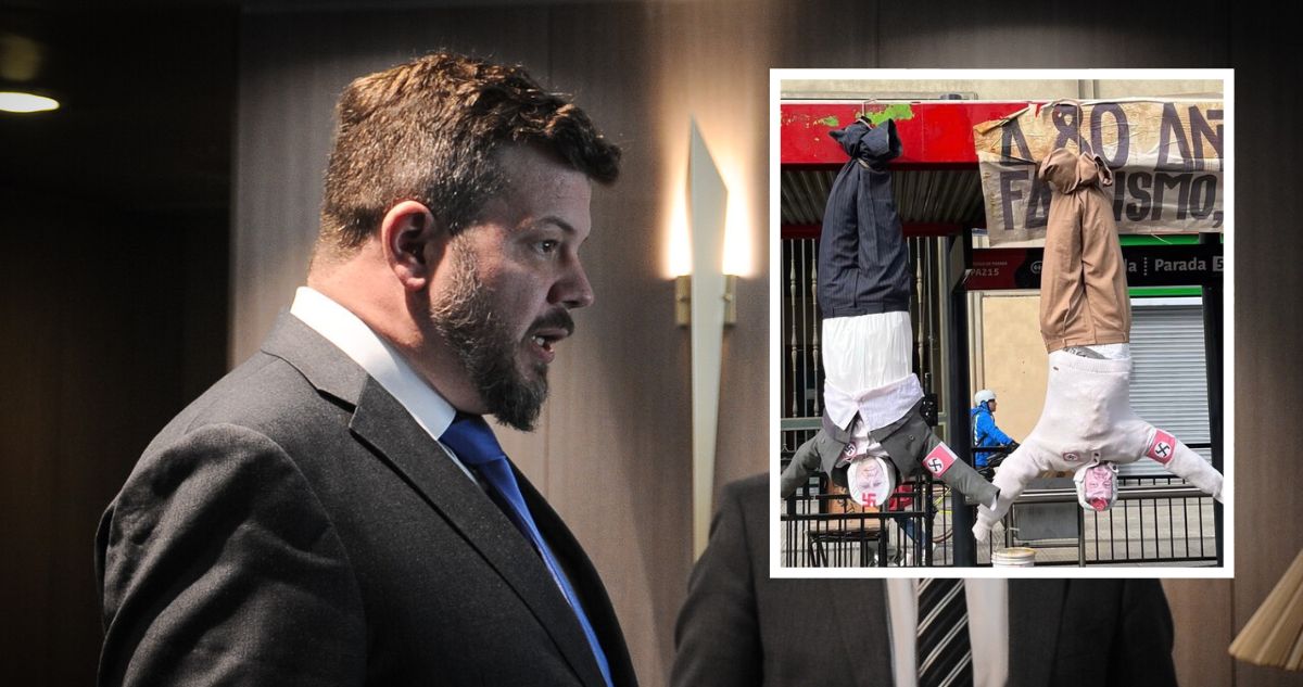 Kaiser y foto de muñeco publicada por las JJCC: “Los únicos que pactan con nazis son los comunistas”