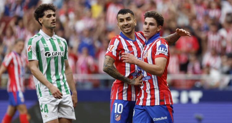 Atlético de Madrid goleó al Real Betis.