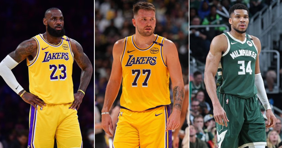Bombazo en la NBA: aseguran que Lakers busca junta a LeBron James, Luka Doncic y Giannis Antetokounmpo.