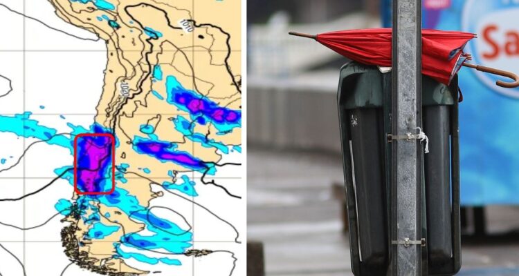Anuncian vientos, tormentas eléctricas, lluvias en Chile por sistema frontal. Revisa dónde, cuándo y cuánto lloverá y qué regiones.