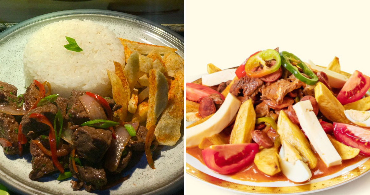 Lomo Saltado peruano y Pique Macho de Bolivia