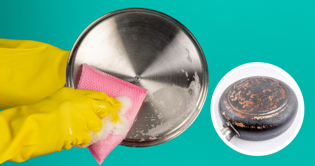 Los efectivos trucos para limpiar la base quemada del sartén y olla: los ingredientes están en casa