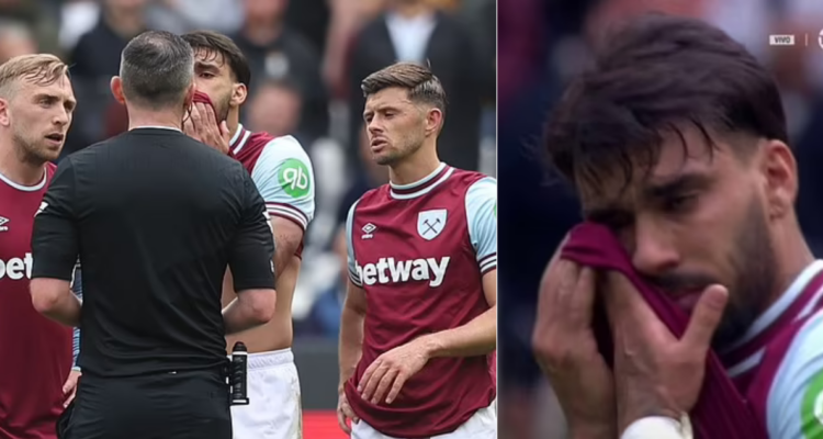 West Ham evalúa darle descanso a Paquetá por “incapacidad mental” tras llorar por ser amonestado.