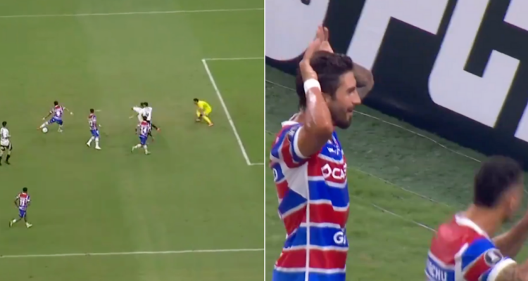 La Ley del ex presente en Brasil: Juan Martín Lucero selló la goleada de Fortaleza ante Colo Colo.