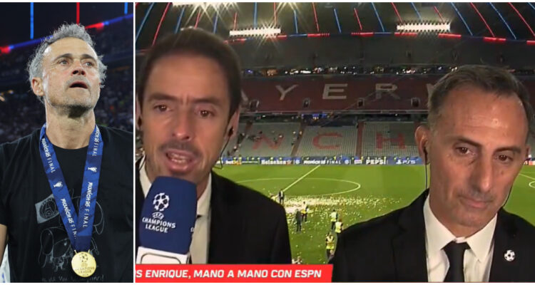 Luis Enrique y su emotivo momento que quebró a comentaristas de ESPN