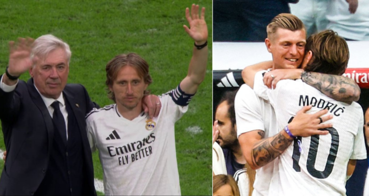 Luka Modric y Carlo Ancelotti se despiden entre lágrimas y bajo una ovación colosal de Real Madrid.