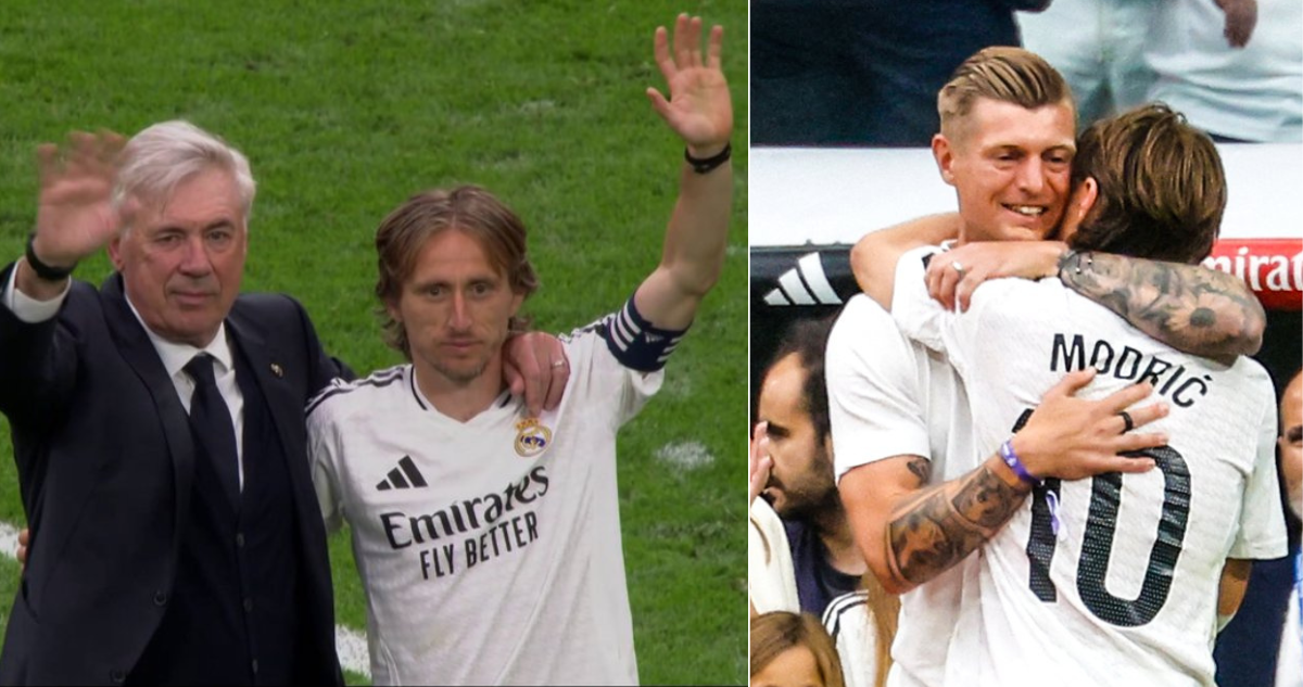 Luka Modric y Carlo Ancelotti se despiden entre lágrimas y bajo una ovación colosal de Real Madrid.
