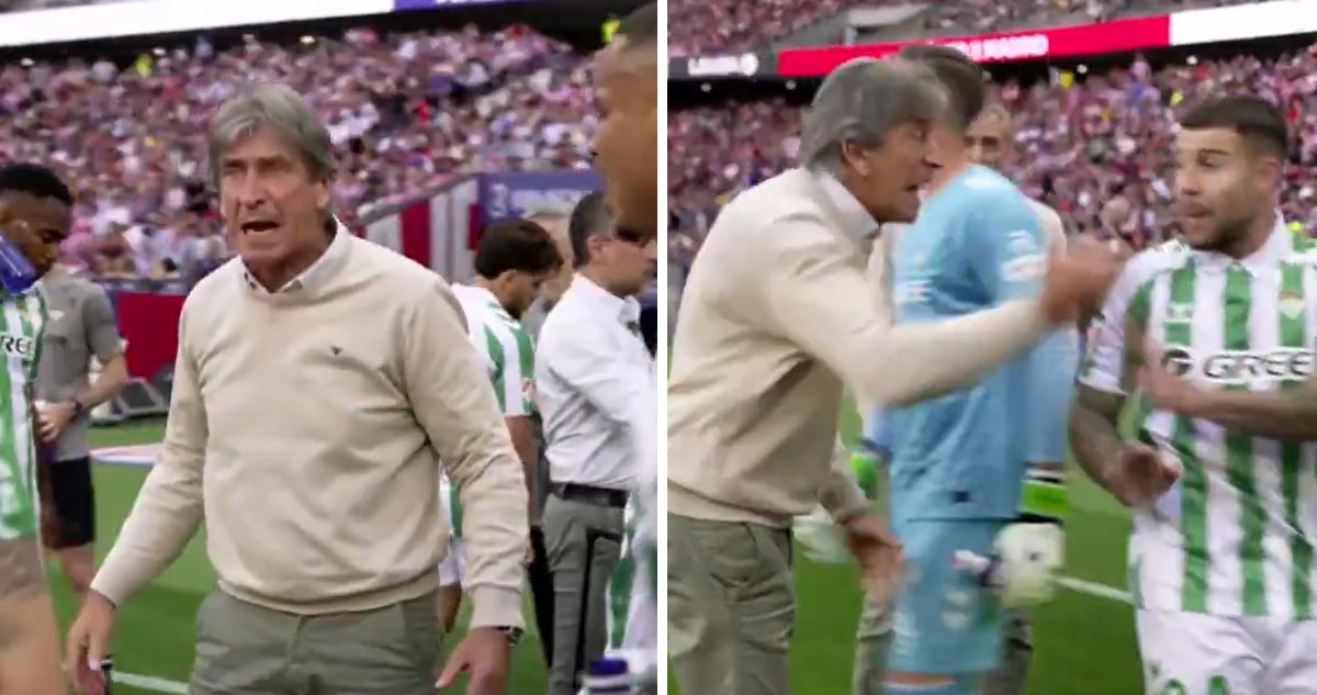 Manuel Pellegrini se mostró furioso contra sus jugadores.