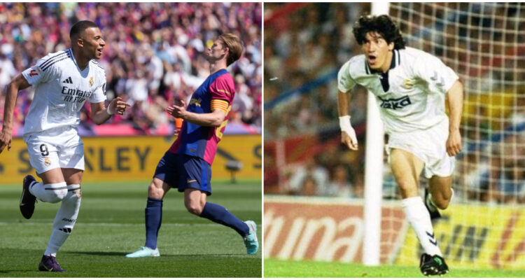 Mbappé e Iván Zamorano en el Real Madrid