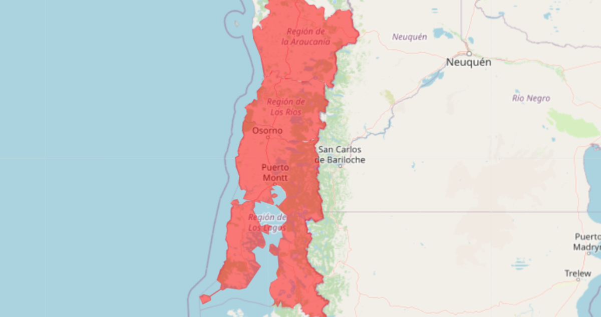Captura de MeteoChile