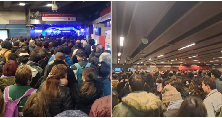Línea 1 del Metro sufre nuevos retrasos en su frecuencia y provoca caos por aglomeración de pasajeros