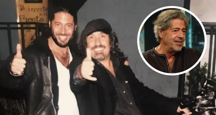 Miguelo junto a Miguel “Negro” Piñera en referencia al fin de su amistad