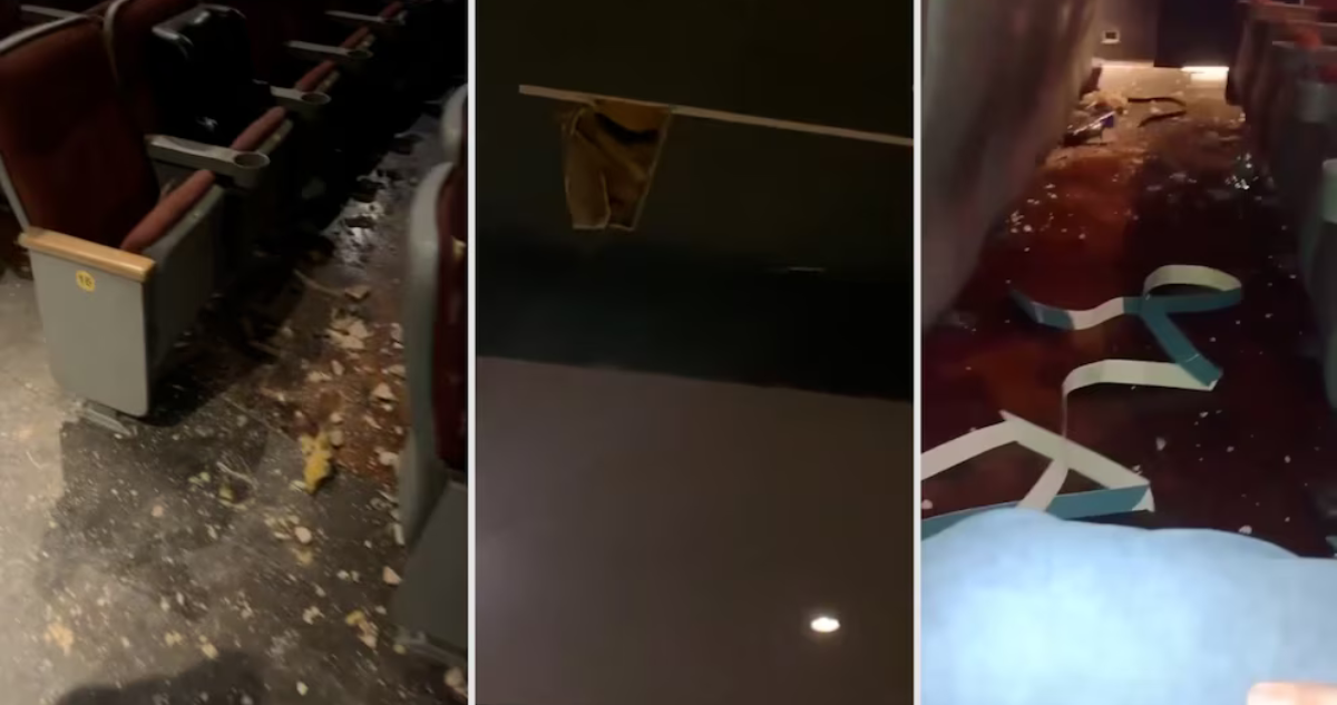 Mujer resultó herida luego que cayera parte del techo del cine en Argentina