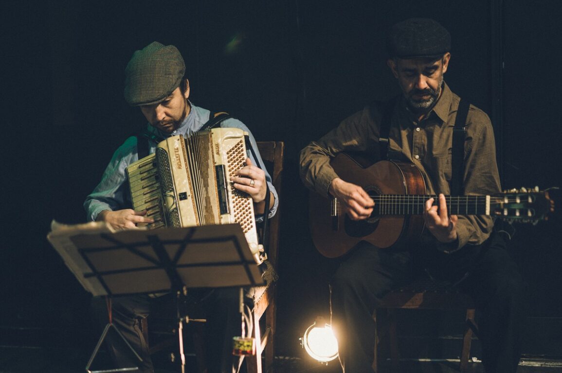 Pablo Guzmán y Cristian Comigual, Corina Rojas