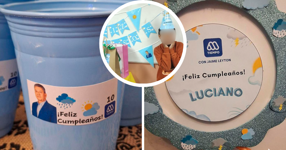 Niño celebró su cumpleaños con temática de Jaime Leyton y Megatiempo: meteorólogo le envió saludo