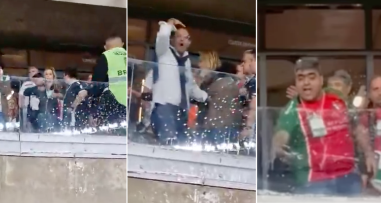 Palestino podría ser investigado por los gestos racistas en su delegación a hinchas brasileños en Copa Sudamericana.