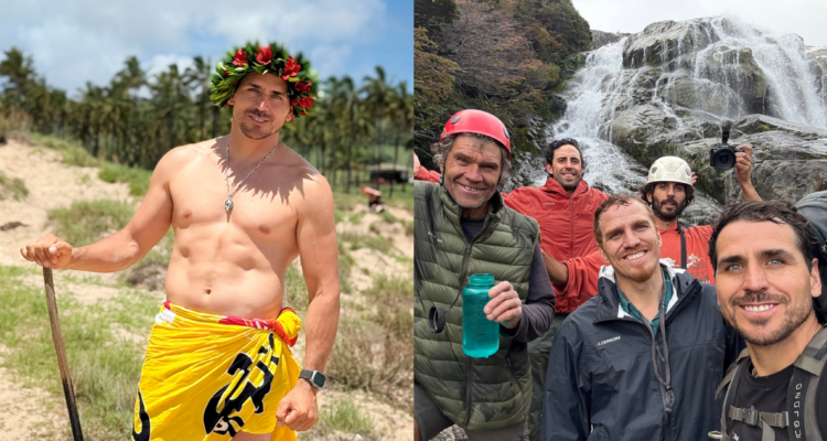 Pangal Andrade junto a sus primos en fotografías promocionales de ‘El clan’