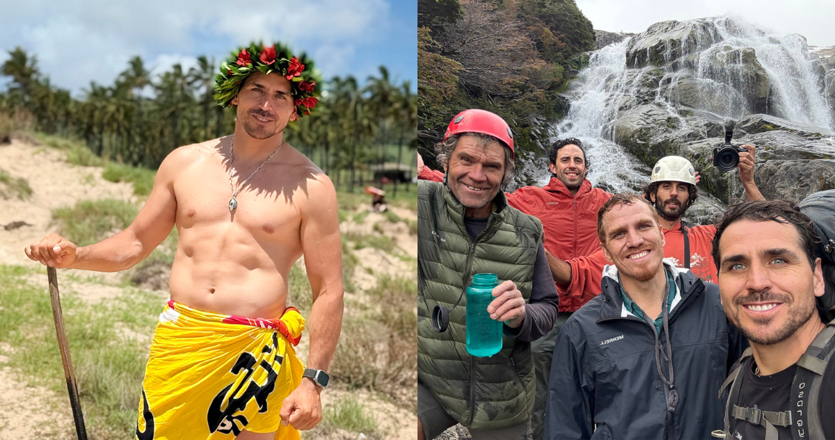Pangal Andrade junto a sus primos en fotografías promocionales de ‘El clan’