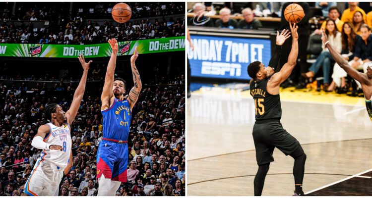 Partidos de la NBA entre Oklahoma y Denver y Cavaliers Pacers