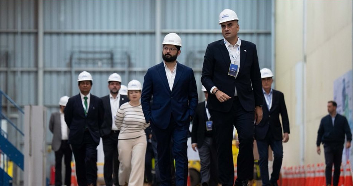 Boric en inauguración de planta Michelin